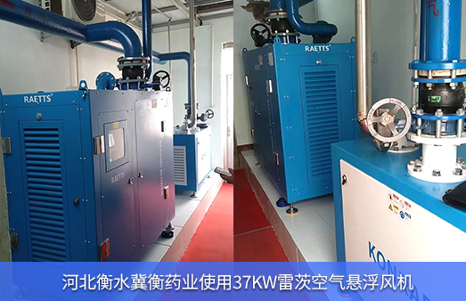河北衡水冀衡藥業(yè)使用37KW雷茨空氣懸浮風(fēng)機