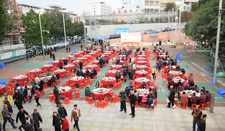 銳天參與上屯第五屆老人節活動